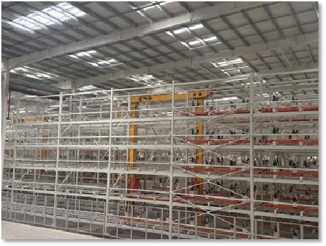 某新能源汽车焊装台车夹具存储立库项目
